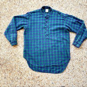 Men's My Grandfather Shirt Plaid Made in Ireland Long Sleeve Shirt Size L